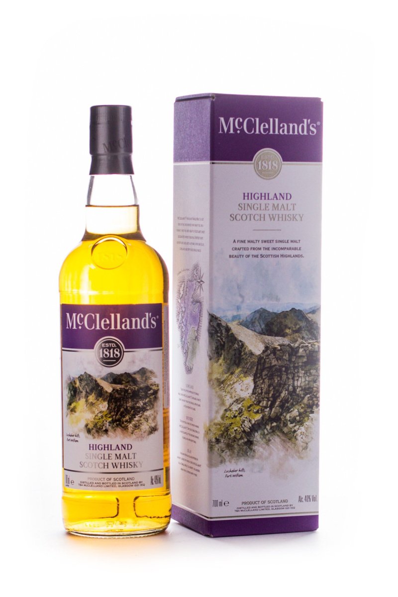 Виски Макклелландс Хайланд, в подарочной упаковке, 0.7л